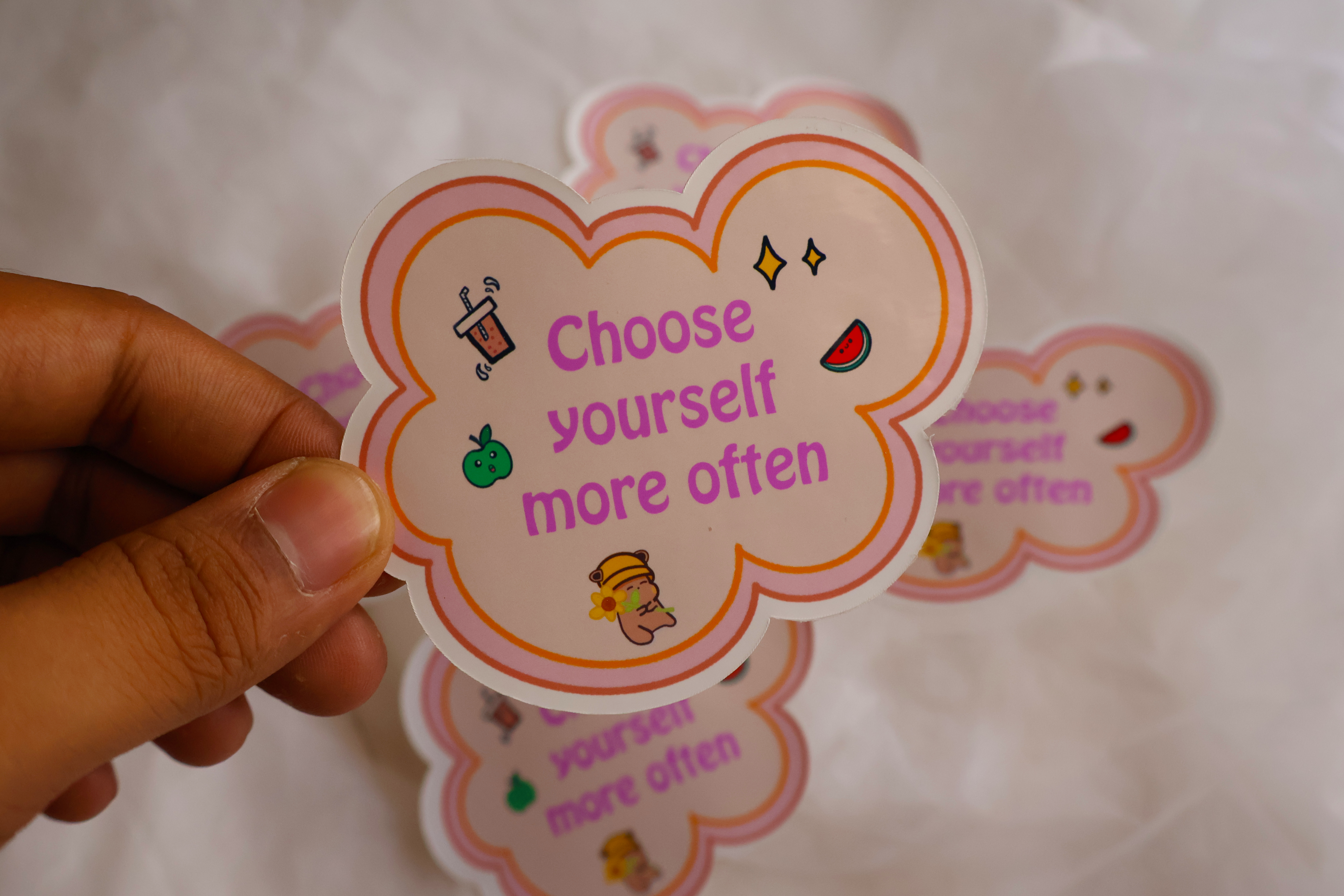 Choose Yourself More Often Stickers